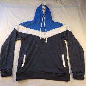 Ge Shfin Pin Yue Men's hooded Sweater Black & Blue